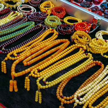 Amber Bead Necklace