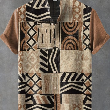 African Motif Casual Shirt