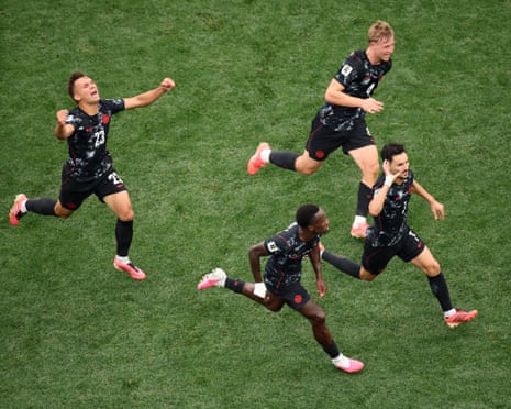 Men on a Football field