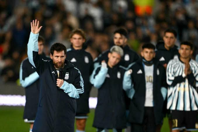 Argentina’s forward Lionel Messi. Photo by Luis ROBAYO / AFP.